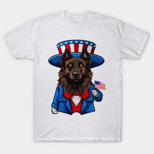 Belgian Tervuren Dog Illustration T-Shirt